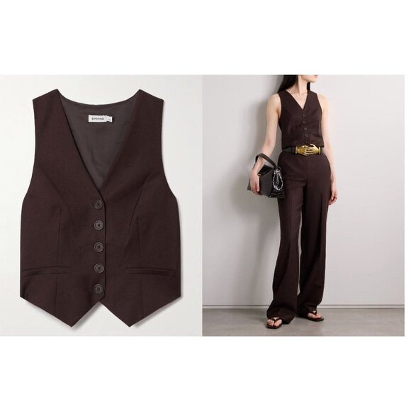 SIMKHAI Deb wool vest Size 2 - Picture 3 of 6